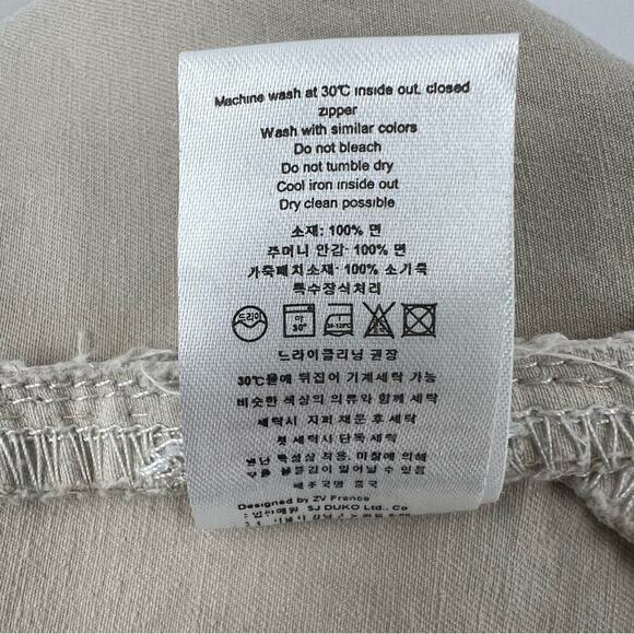 Zadig & Voltaire Khaki Jivron Cotton Mini Skirt Sz 36 - Picture 9 of 11